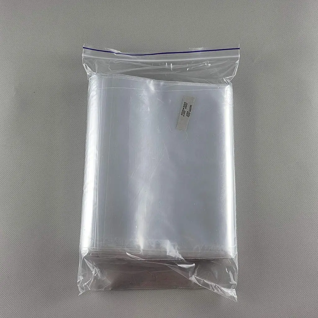 Пакети Zip-Lock прозорі 20x30 см, 100 шт, 50 мкм, поліетиленові пакети із застібкою - фото 3