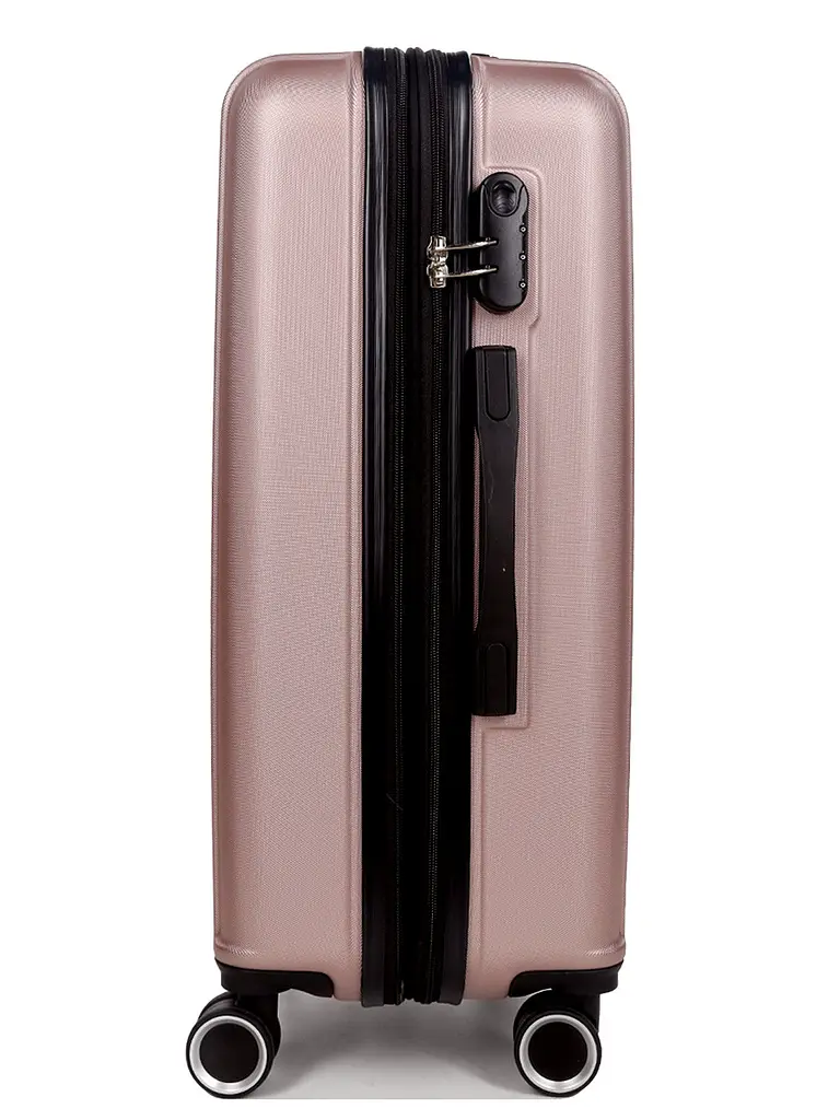 Валіза полікарбонат середній (M) Airtex 623 70л 66x42x26см Рожеве золото (Rose gold) - фото 5