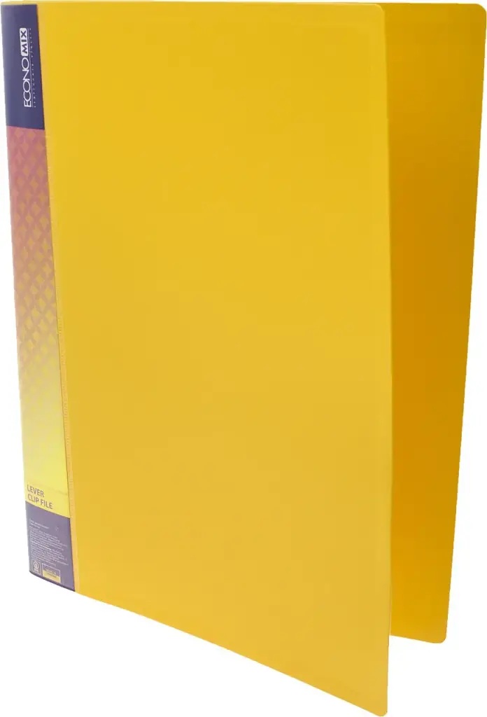 Папка "Economix" №E31208-05 А4 CLIP B Light з затиск.,2карм.,жовта - фото 4
