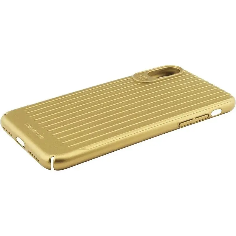 Чохол-накладка Usams Trunk Series Apple iPhone X Gold - фото 6