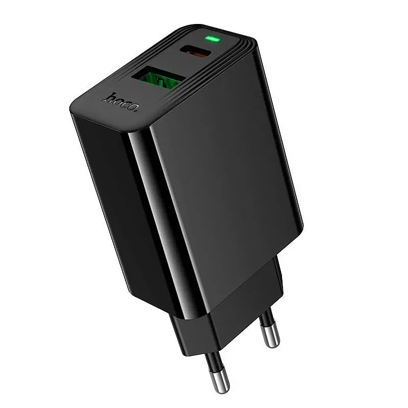 Адаптер мережевий HOCO Leader charger CS95A 1USB/1Type-C, PD/QC, 30W/3A