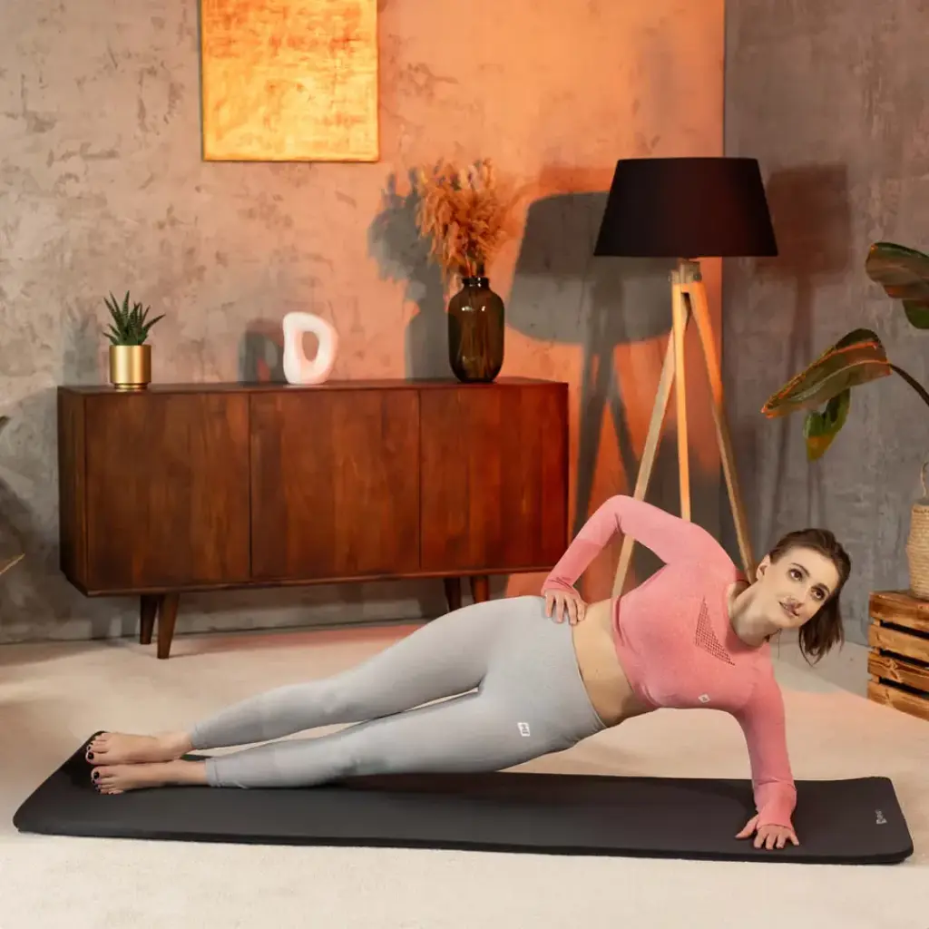 Килимок для йоги Hop-Sport HS-NB015GM NBR 1.5 см чорний - фото 9