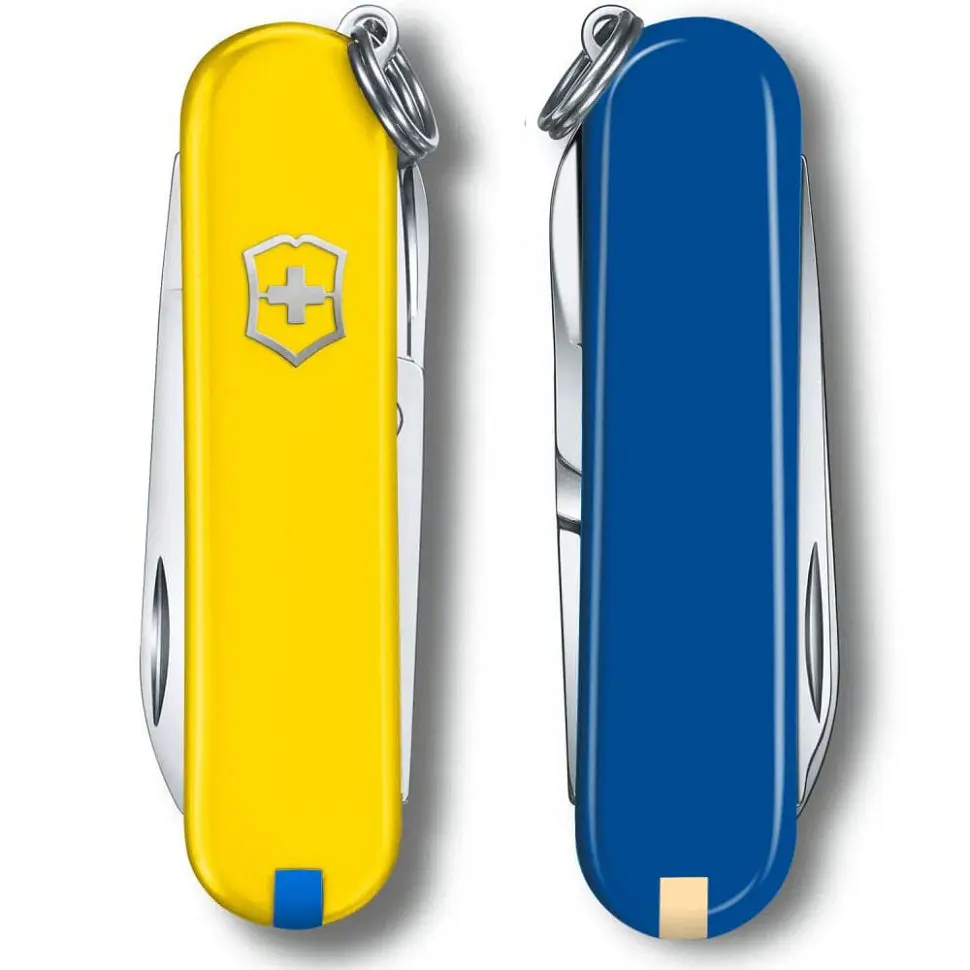 Ніж Victorinox Classic SD Ukraine 58мм,7функ,жовт-син - фото 4