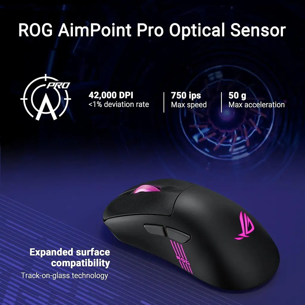 Миша ASUS ROG Keris II Origin Black (90MP04A0-BMUA00) - фото 13