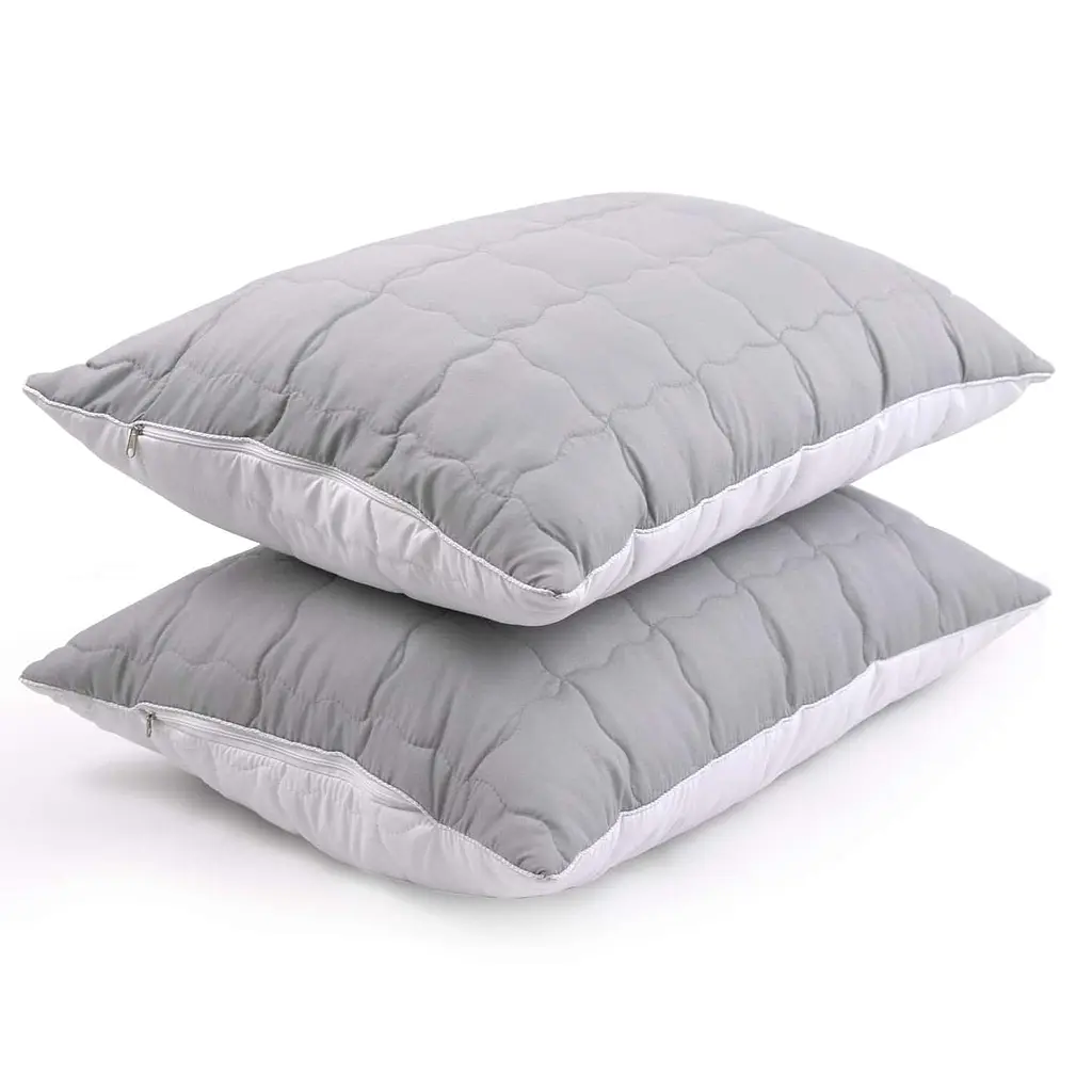 Набір подушок Руно 50х70 силіконові Grey White 2шт (К_Н310.52_Grey White) - фото 2