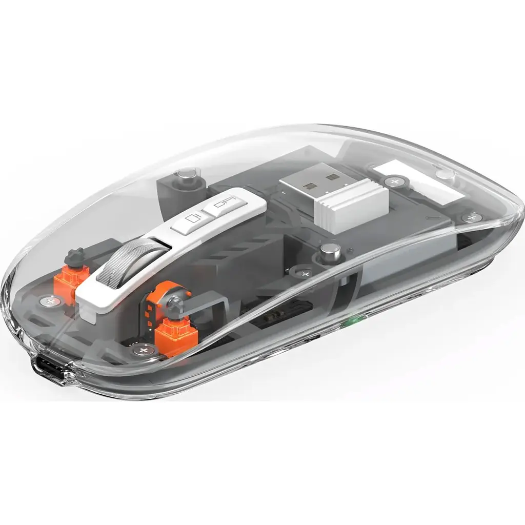 Миша WiWU WM105 Crystal Wireless Grey [100233] - фото 2