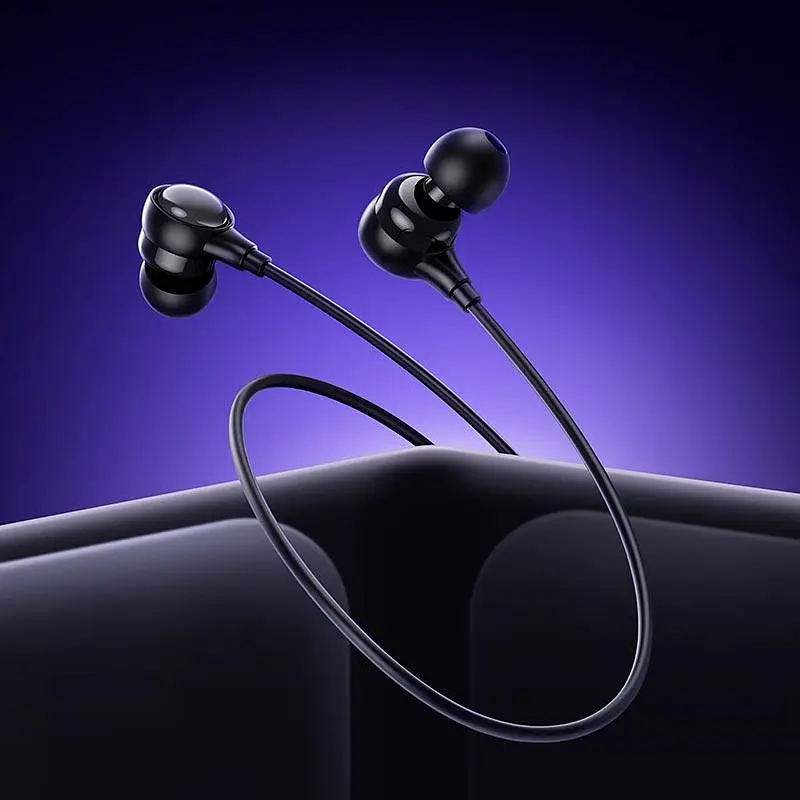 Проводные наушники Hoco M116 Benevolent universal earphones with microphone, 1.2m, 3.5mm, black - фото 6