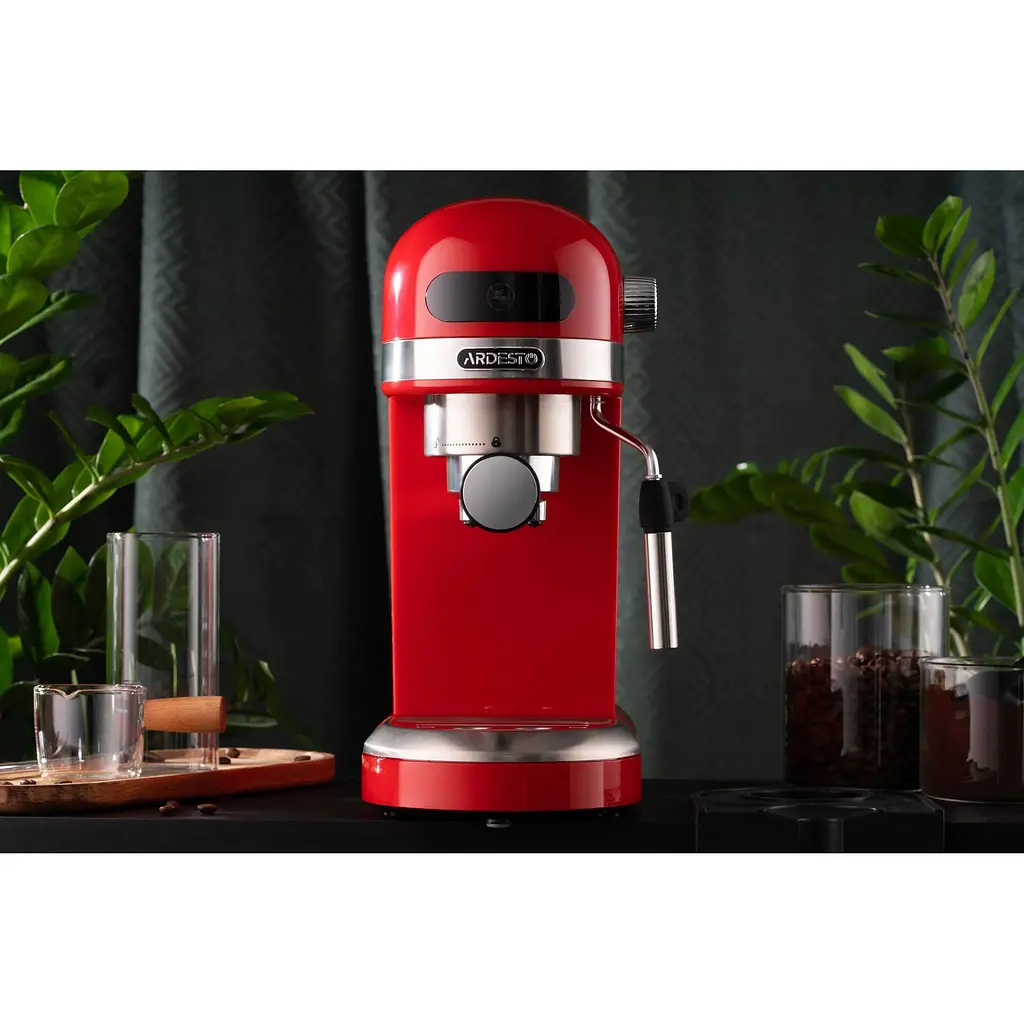Кавоварка Ardesto YCM-E1501 еспресо рожкова 1.4 л 1350 Вт червона - фото 10