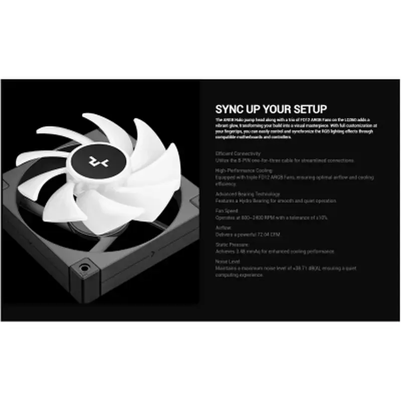 Система рідинного охолодження Deepcool LQ360 Black (R-LQ360-BKLSMW-G-1) - фото 10