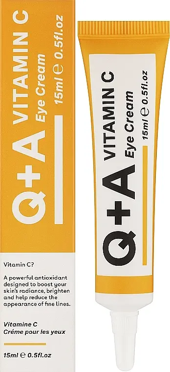 Живильний крем для шкіри навколо очей з вітаміном С Q+A Vitamin C Eye Cream 15 мл - фото 2