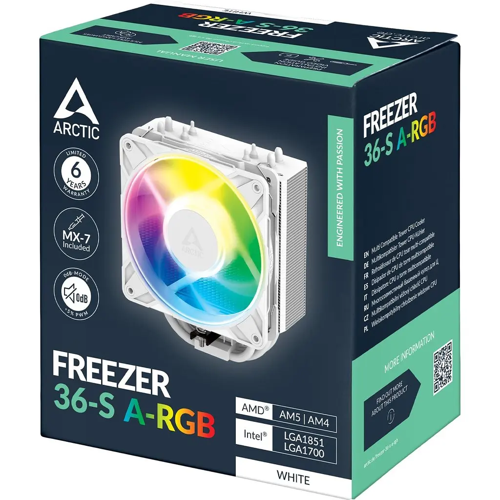 Кулер для процесора Arctic Freezer 36-S A-RGB White (ACFRE00199A) [170267] - фото 9