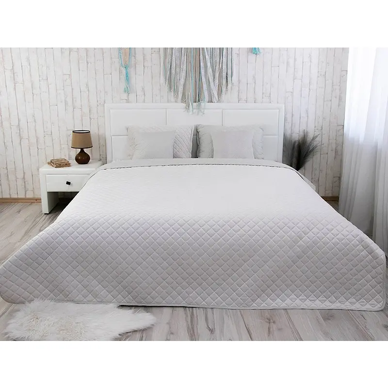 Покривало велюр Ice Руно ромб 180 х 220 см (340.55 Ice ромб) - фото 2