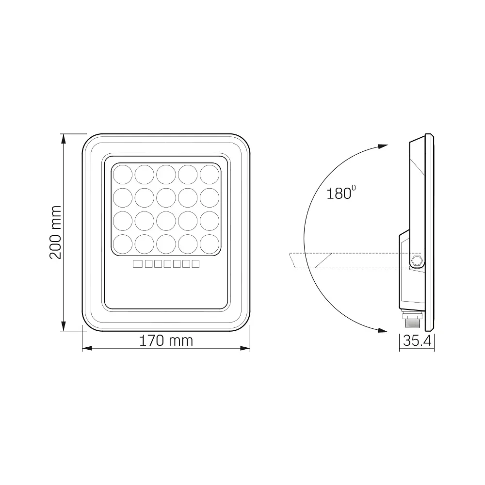 LED прожектор автономний Videx 500Lm 5000K (27409-000) - фото 8