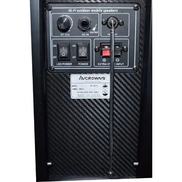 Портативна колонка XPRO CH-6213 валіза 60Вт USB SD FM радіо Bluetooth 1 радіомікрофон ДУ - фото 3