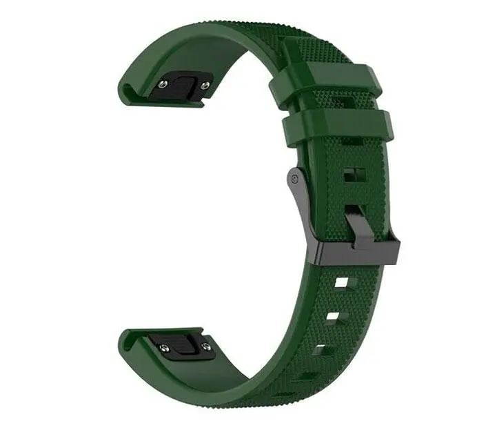 Силиконовый ремешок Primo для часов Garmin Fenix ​​3/3HR/Fenix ​​5X/6X Army Green - фото 2