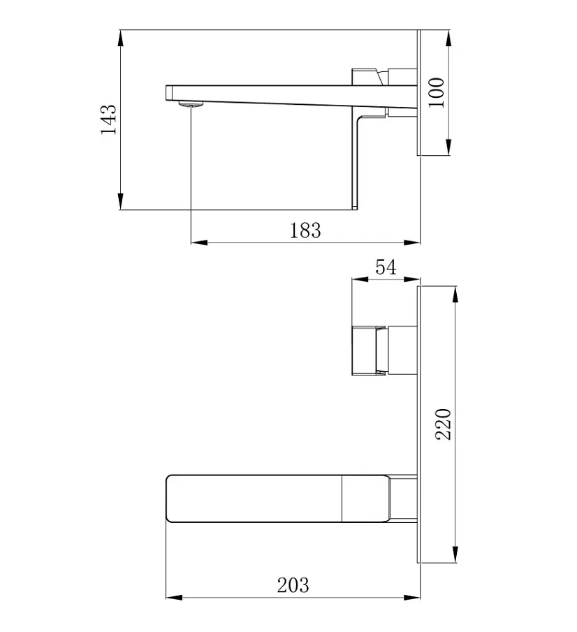 Смеситель для раковины Qtap скрытого монтажа Gemini, Chrome (k35) QTGEM273CRM45693 - фото 8