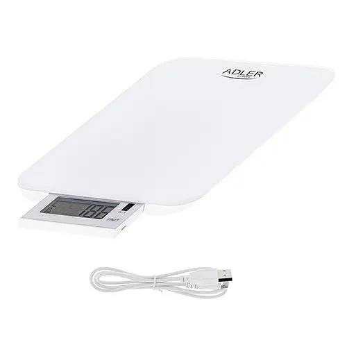 Ваги кухонні Adler AD 3167 white USB - фото 2