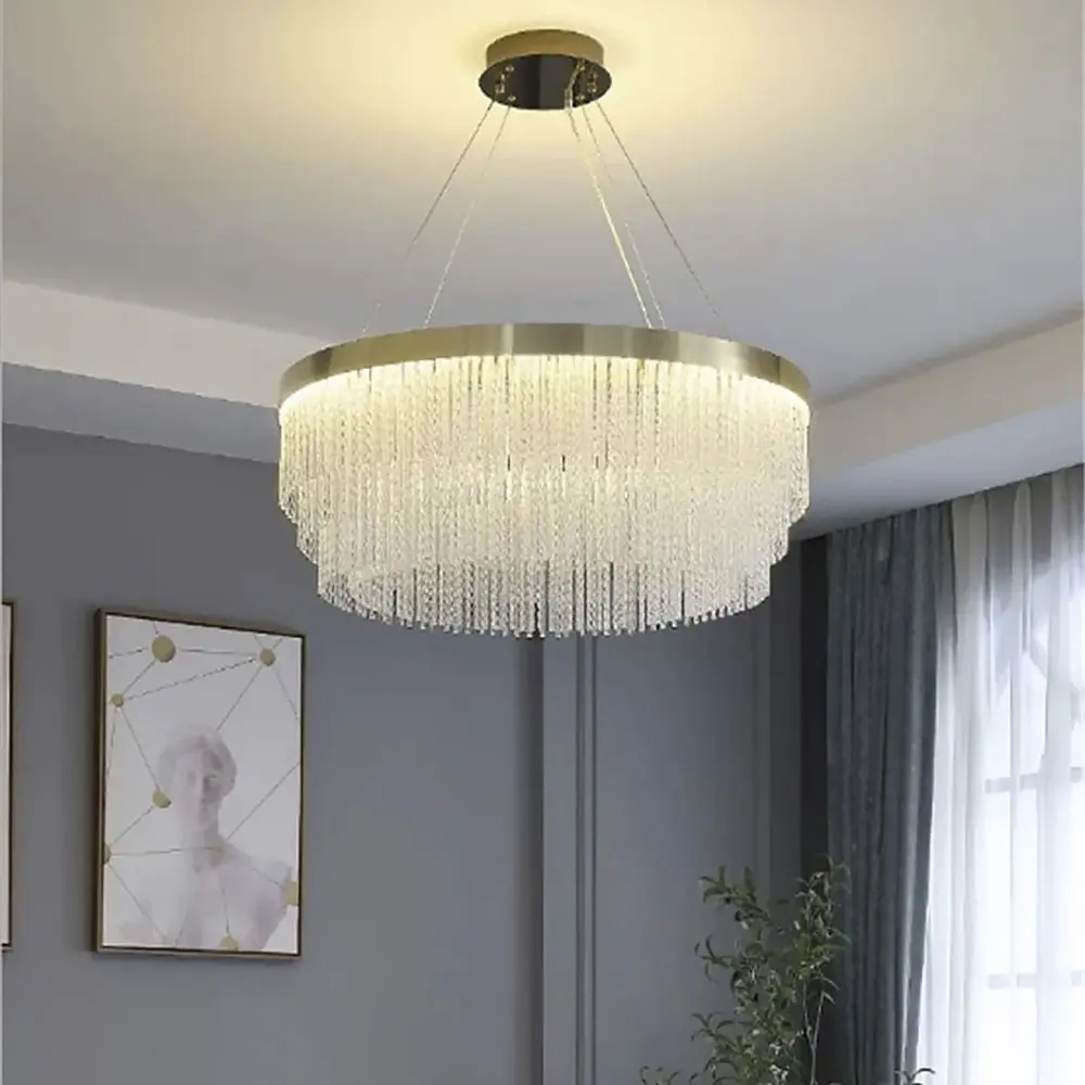 Изысканная подвесная LED люстра в латунном корпусе Ø 60 см Ст. M 221-600 | Line F - фото 3