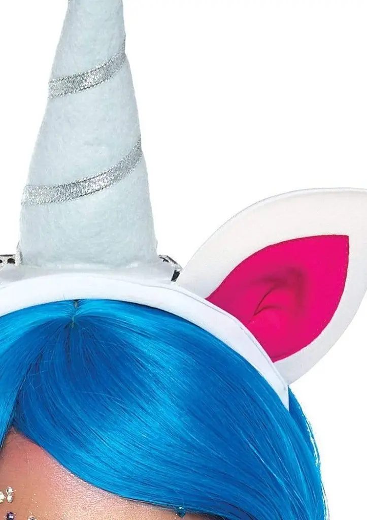 Пов'язка на голову Leg Avenue Magical Unicorn Headband з рогом та райдужною гривою - фото 3