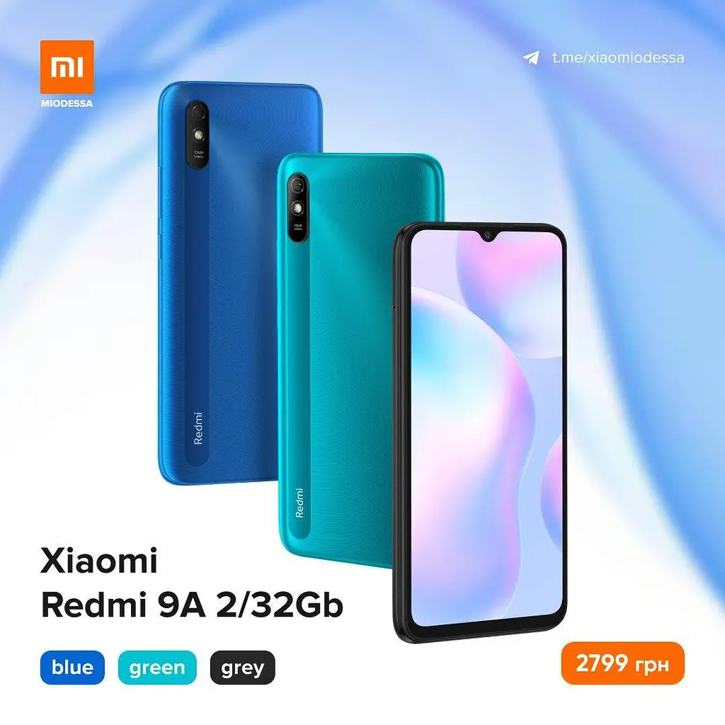 Xiaomi Redmi 9A 2/32Gb Green Global 6.53" M2006C3LG - фото 2