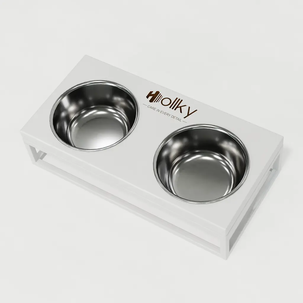 Hollky Base S — миски на подставке для маленьких собак и кошек (2 × 0,45 л) - фото 7