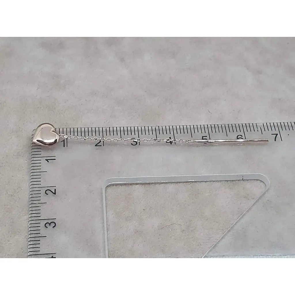 Золоті сережки-протяжки Tango Сердечка. 580040 - фото 5