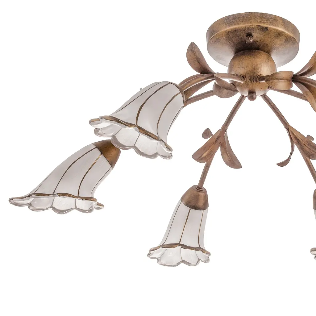 Люстра потолочная Brille флористика E14 60W BR (LK-199S/6) - фото 3