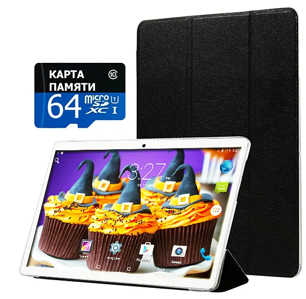 Планшет-телефон Hoozo MT116 2GB RAM Silver + Чохол-книжка + Карта пам'яті 64GB - фото 4