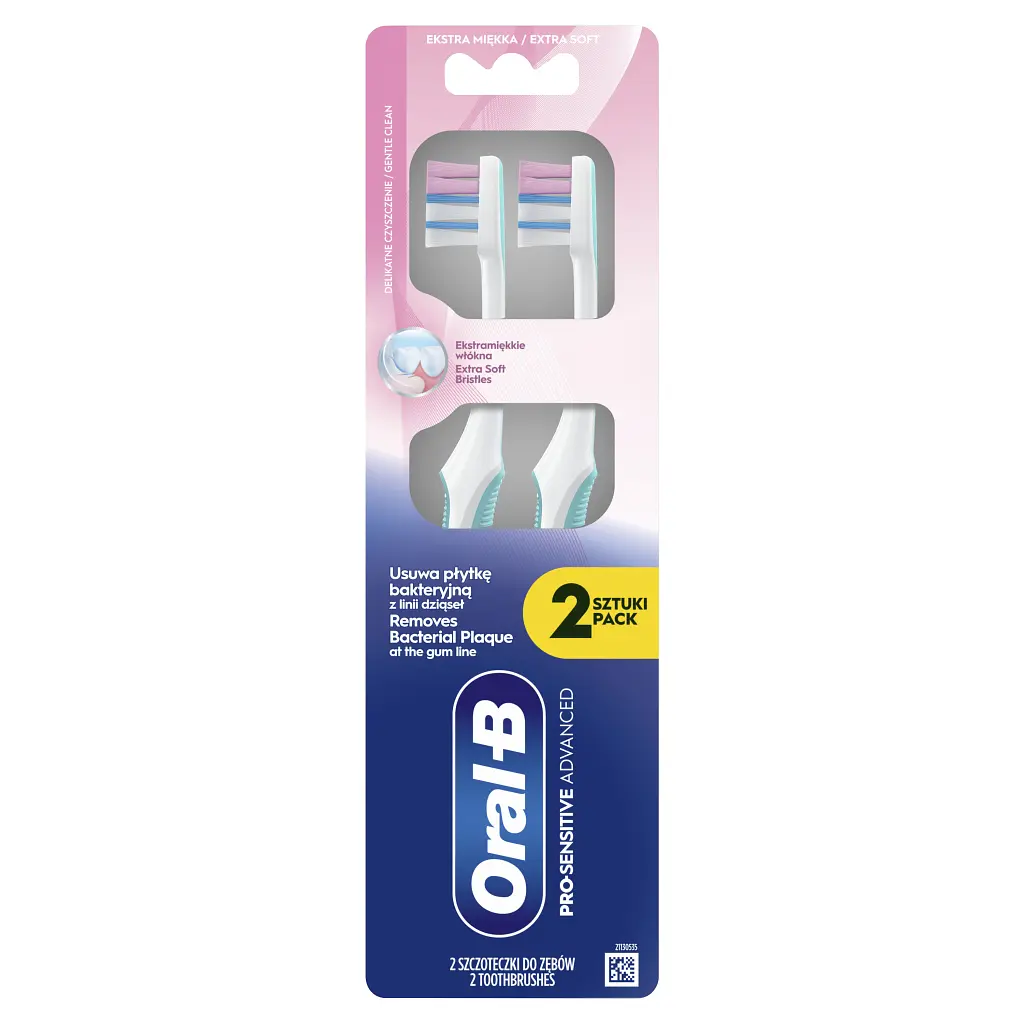 Зубна щітка Oral-B Pro-Sensitive Advanced Екстрам'яка 2 шт. (8700216567916) - фото 2
