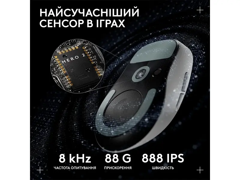 Миша Logitech Pro X Superlight 2 Dex White (910-007363, 910-007365) - фото 6