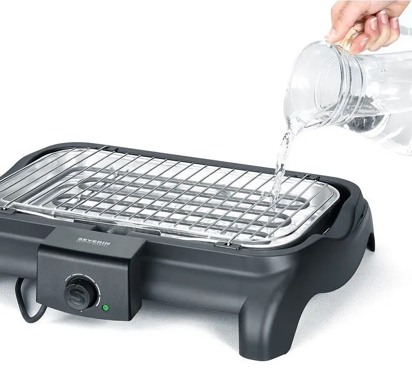 Электрический гриль барбекю с открытой решеткой и лотком для жира 2300Вт Severin PG 8511 - фото 3