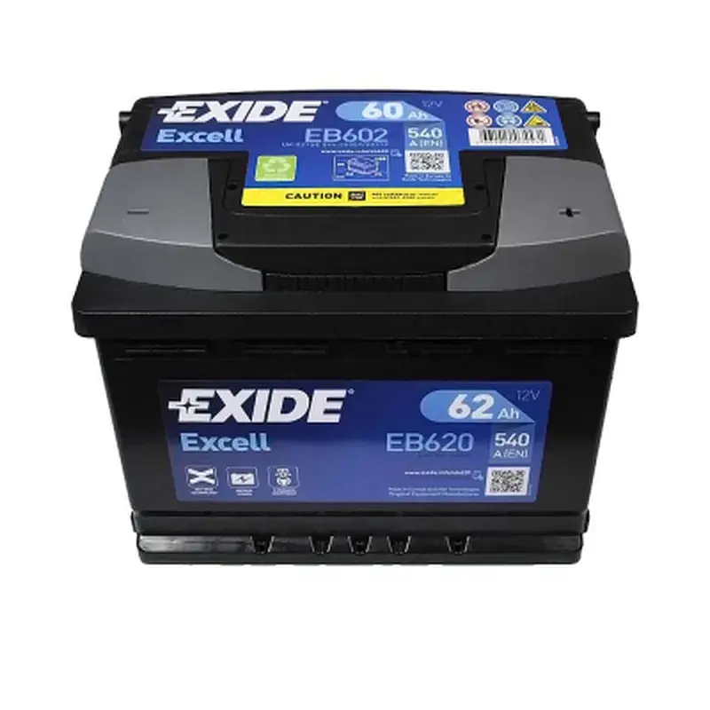 Акумулятор автомобільний EXIDE EXCELL 60Ah Н Ев (-/+) (540EN) (EB602) - фото 2