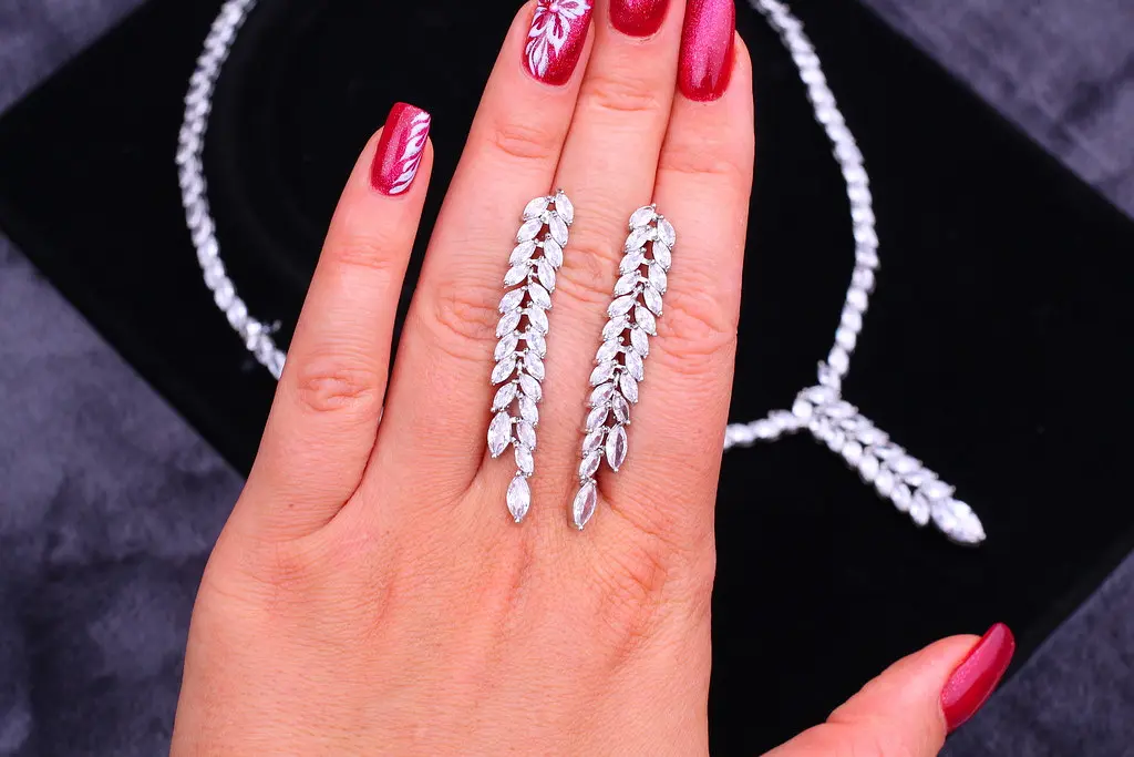 Комплект Кольє і сережки Xuping Jewelry Дебора сріблястий - фото 5