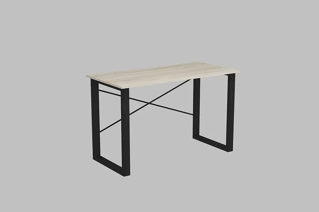 Письмовий стіл Ferrum-decor Драйв 750x1400x700 Чорний метал ДСП Дуб Сонома 16 мм (FRD-103195) - фото 5