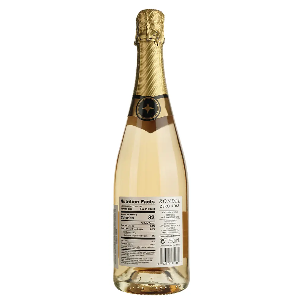 Вино игристое безалкогольное Rondel Zero Rose розовое полусладкое 0.75 л - фото 2