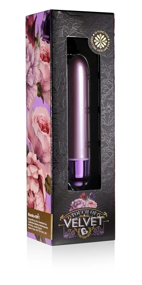Матова віброкуля Rocks Off RO-90mm Touch of Velvet Lilac, 9х1.6 см. (бузковий) - фото 3
