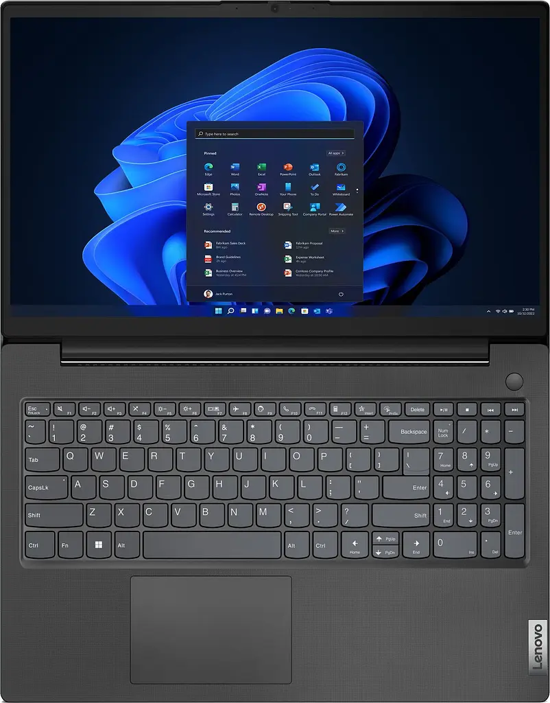 Lenovo Ноутбук Lenovo V15-G4 15.6" FHD IPS AG, AMD R3-7320U, 8GB, F256GB, UMA, Win11P, чорний - фото 2