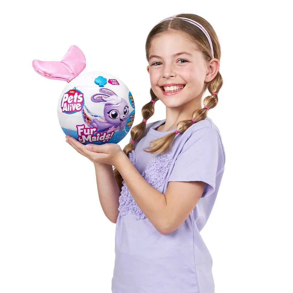Интерактивный игровой набор серии "Furmaids" Котенок Пурл Pets & Robo Alive 9555A - фото 5
