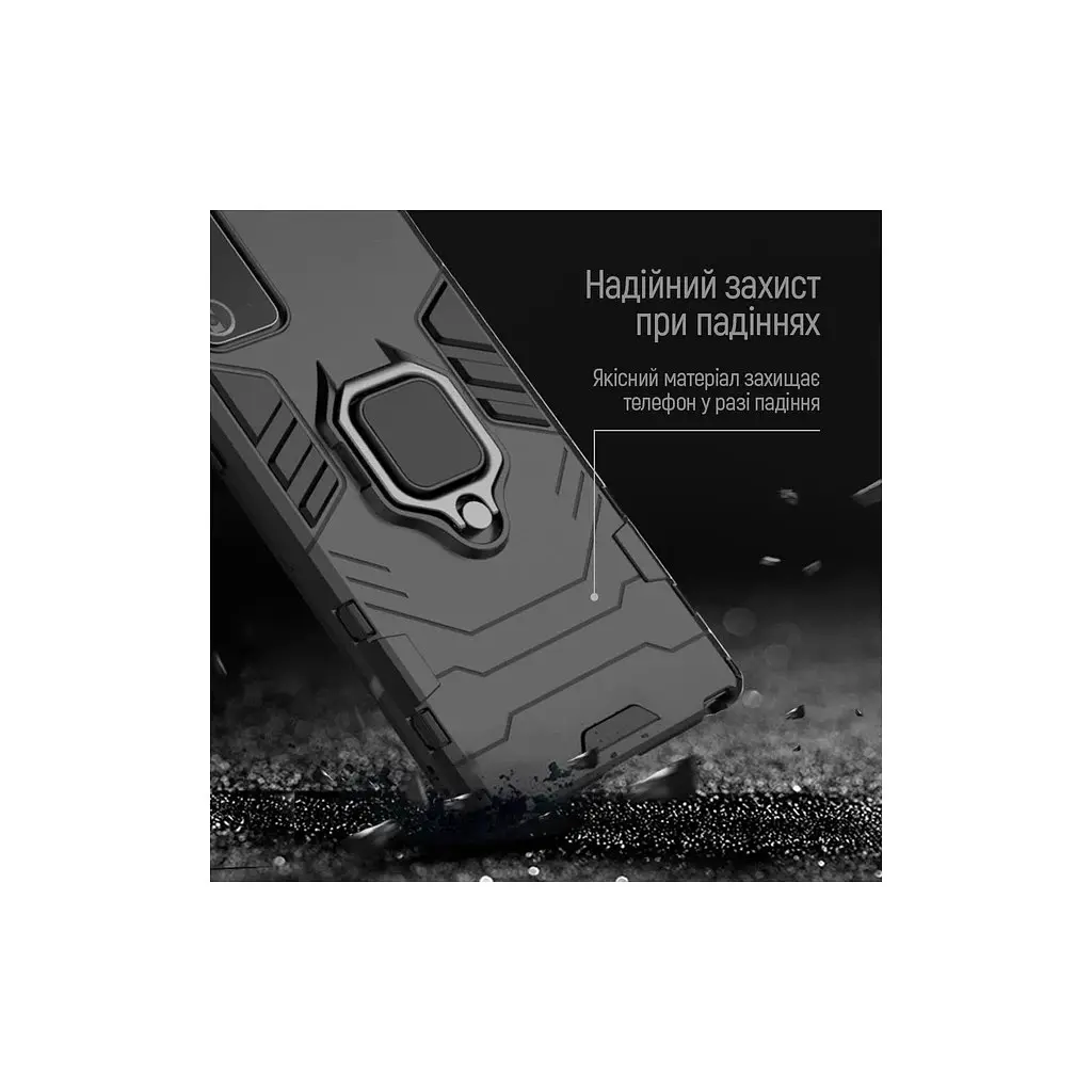 Чохол до мобільного телефона ColorWay AntiShock Magnet Ring Xiaomi Redmi 13C Blue (CW-CAMRXR13C-DB) - фото 2