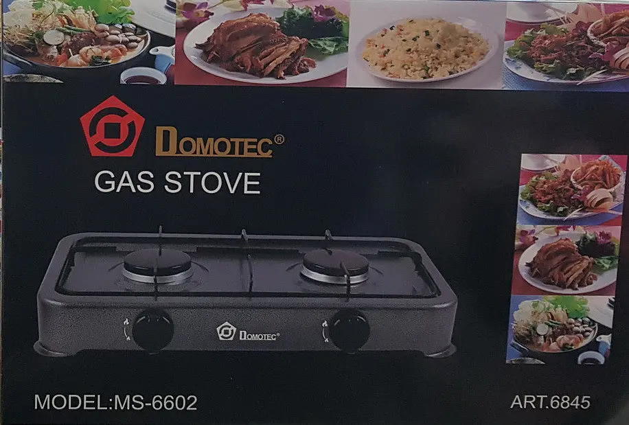 Газова плита таганок настольна Domotec MS-6602 2 конфорки Серий - фото 2