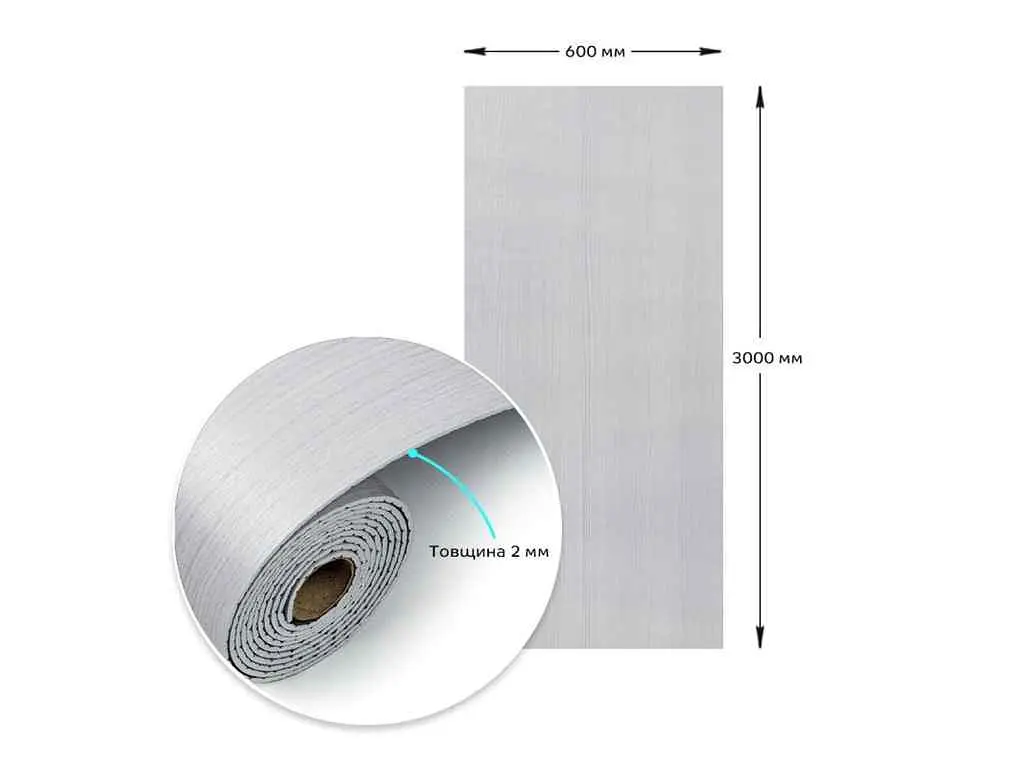 Самоклеюча вінілова плитка в рулоні STICKER WALL 600*3000*2мм Мат SW-00002048 - фото 4