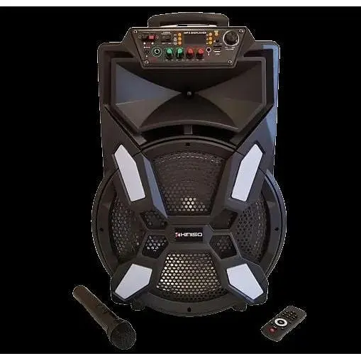 Акумуляторна акустична система Kimiso QS-A1505 колонка валіза 150Вт USB SD FM радіо Bluetooth мікрофон ДК (QS-A1505) - фото 4