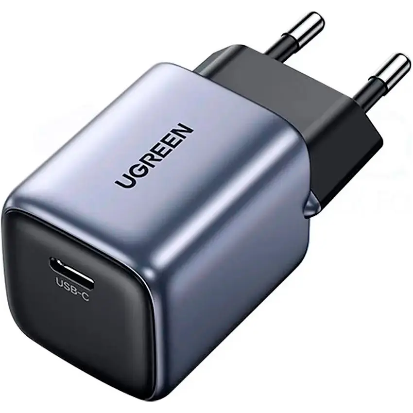 Мережевий зарядний пристрій Ugreen CD319 Nexode Mini 30W PD GaN Tech Charger Grey (90666) [99294] - фото 3