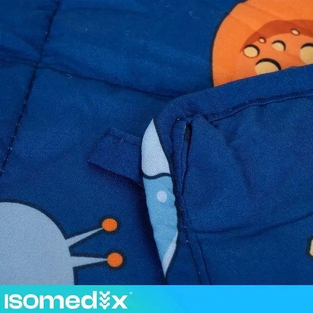 Дитяча обтяжена ковдра Isomedix 26897, 4 кг, 150 × 100 см, сенсорна, з космічним принтом - фото 7