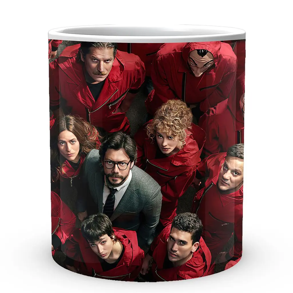 Кухоль GeekLand Паперовий будинок La Casa De Papel people in red LC 02.01 330 мл білий - фото 3