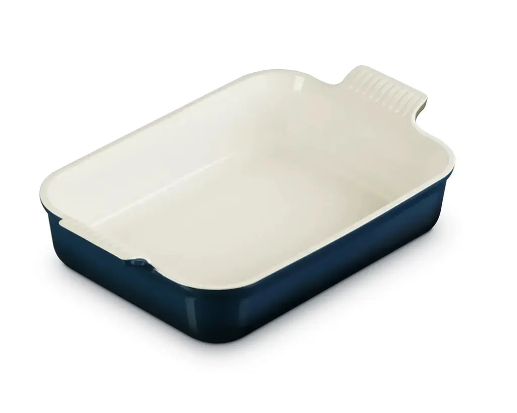 Форма для випікання Le Creuset Stoneware Heritage Rectangular Dish Nuit 71102261290001 26 см синя - фото 4
