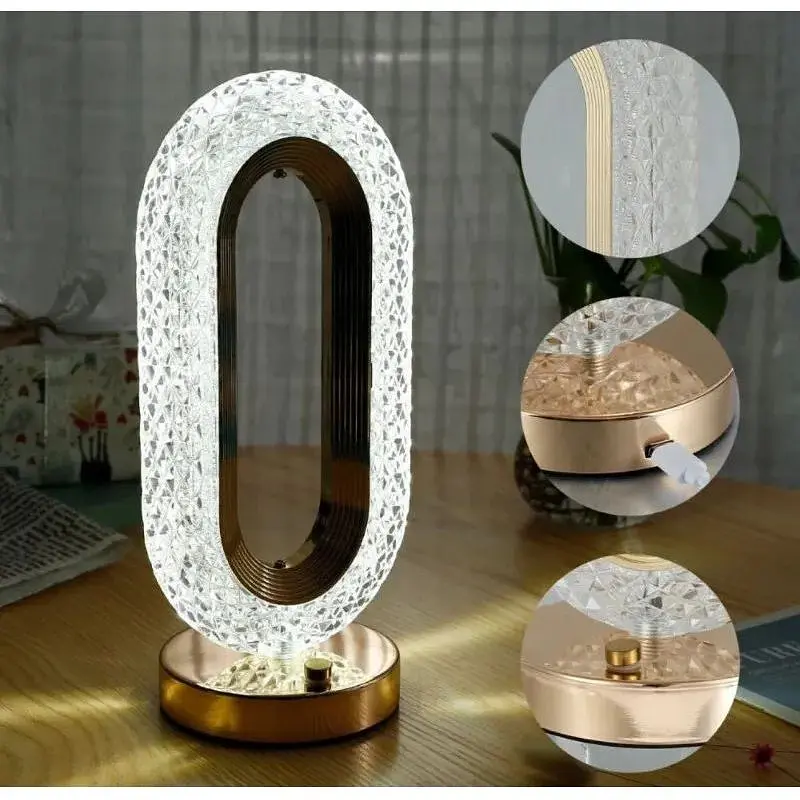 Хрустальная настольная лампа XPRO O-lamp с регулируемой яркостью (43715-_209) - фото 2