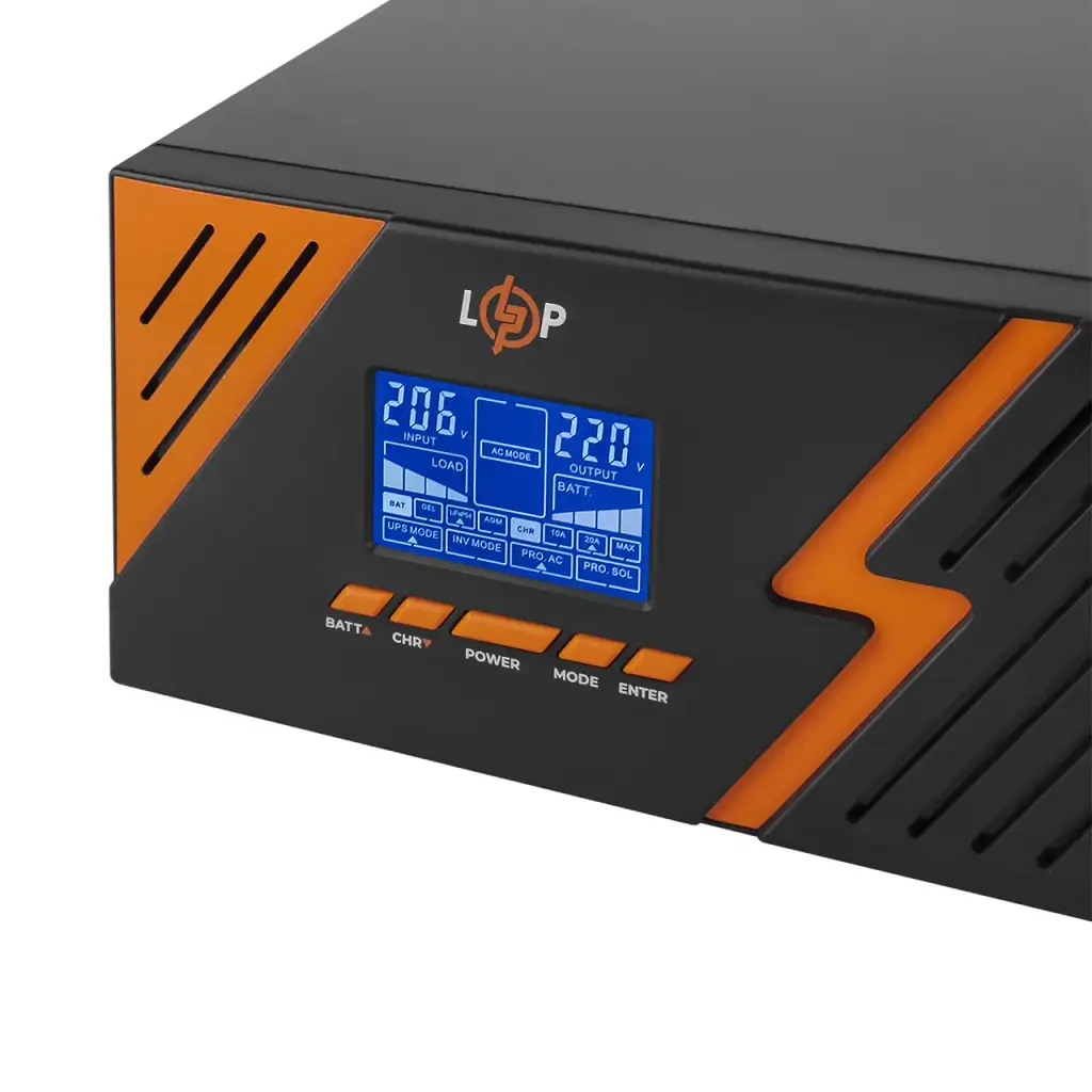 ИБП с правильной синусоидой 12V LPM-PSW-1500VA (1050Вт) Black - фото 5