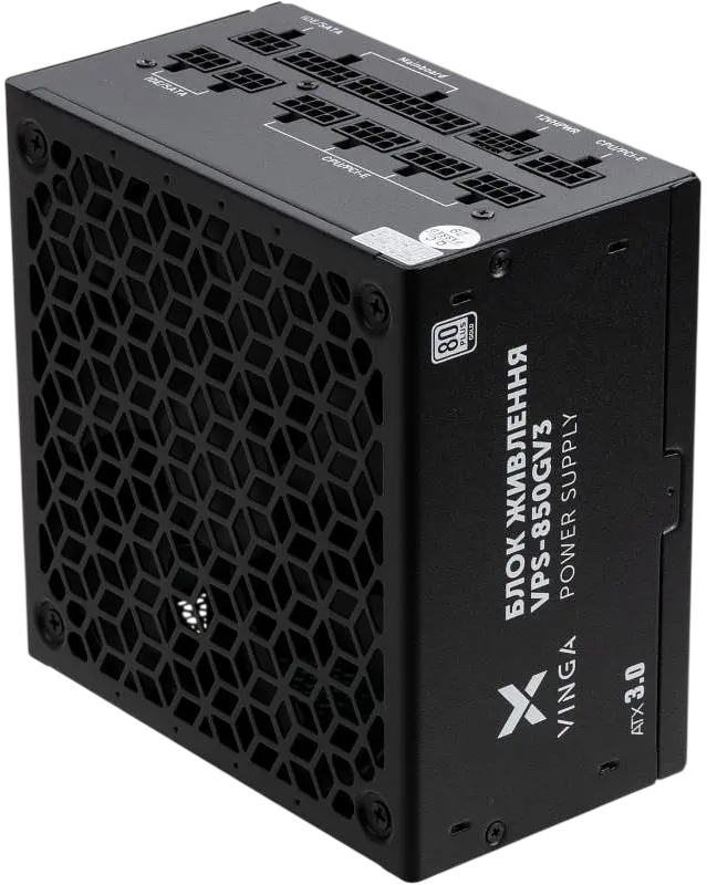 Блок живлення Vinga 850W 80+ Gold Black (VPS-850GV3) - фото 2