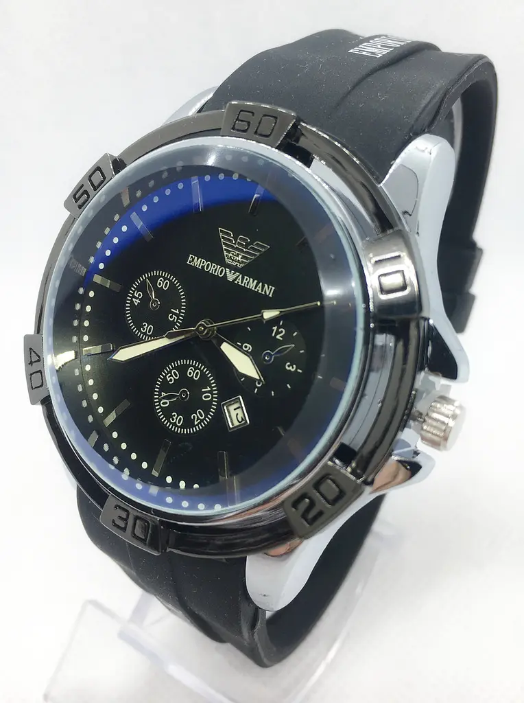 Наручний годинник чоловічий No Brand Emporio Armani Чорний (IBW553BS) - фото 2